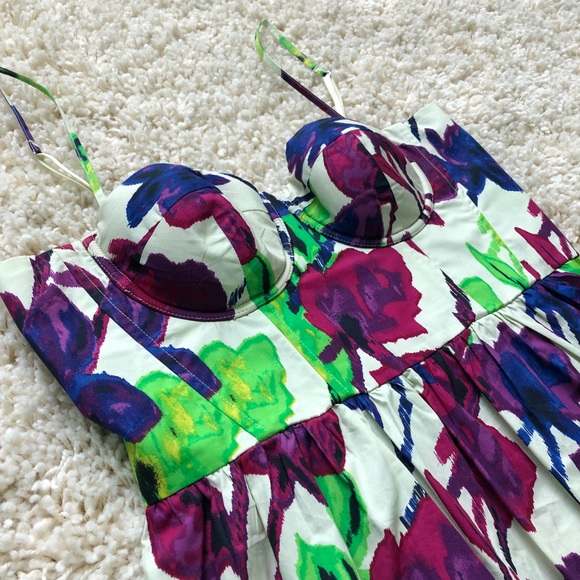 Moda International floral multi corset dress - Picture 2 of 5